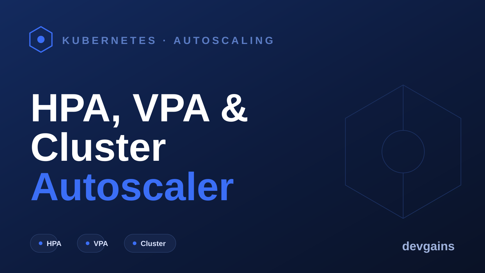Kubernetes Autoscaling: HPA vs VPA vs Cluster Autoscaler